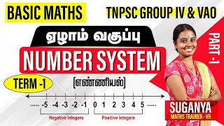 TNPSC |7 th std maths |Part 1 |number system| suganya |Group 1,2,4 | Aptitude |Veranda Race