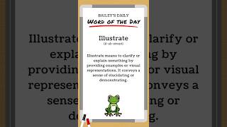 BD: Word of the Day - Illustrate