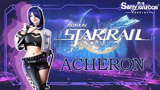 【SanyMuCos】Game Honkai: Star Rail Cosplay Acheron Cosplay Racing Costume Premium Edition