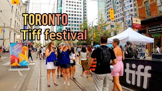 TIFF 2022 Toronto International Film Festival Saturday Downtown, King Street toronto Canada