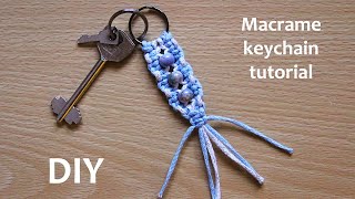 DIY Macrame Keychain Tutorial | Macramé Llaveros | Макраме брелок | Macrame DIY | Macrame Tutorial