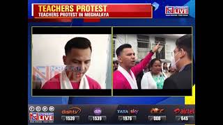 Meghalaya Teacher's intensify stir for upgradation of ad hoc positions