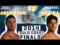 Gabriel Medina BEATS Joel Parkinson to WIN the 2014 QUIKSILVER PRO GOLD COAST | WSL REWIND