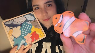 日本語ASMR | 木製パズル🐟 (お喋り多め、木の音)