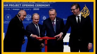 🇹🇷 🇷🇺 أردوغان وبوتين يفتتحان مشروع السيل التركي