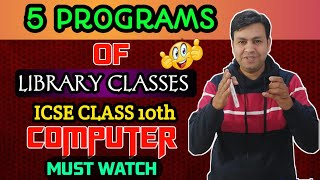 P4 - 5 Most Important Programs of Library Classes Chapter 2 || YP Computer Classes