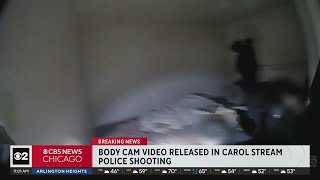 Body cam video released in Carol Stream police shooting