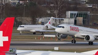 Sturmtief Bennet | März 2019 | Crosswind Landing and Go-Around  |  ZURICH AIRPORT | Planespotting