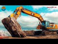 101 Incredible POWERFUL Fastest Big Stump Removal Excavator