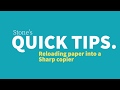 How to Load Paper in a Sharp Copier - Stone's Office Equipment