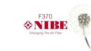 NIBE F370 - How to change the air filter