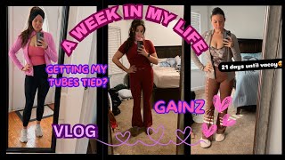 VLOG: A WEEK IN MY LIFE, GETTING MY TUBES TIED? GAINS, \u0026 A THRED UP SWIMSUIT HAUL!