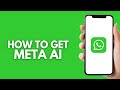 How To Get Meta AI On WhatsApp iPhone - Step by Step