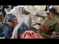 ENIOLA BADMUS GOES DOWN HER KNEELS TO GREET MADAM& YETUNDE WUNMI AT LATE MURPHY AFOLABI 8DAYS FIDAU