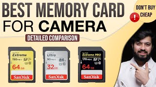 Best SD Memory Card For DSLR \u0026 Mirrorless Cameras | SD Memory Cards Explained In Hindi