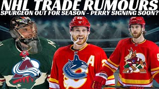 NHL Trade Rumours - Canucks, Flames & Avs + Canes Claim Martin & Pinto & Protas Sign