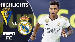 🚨 STUNNER! 🚨 Cadiz vs. Real Madrid | LALIGA Highlights | ESPN FC