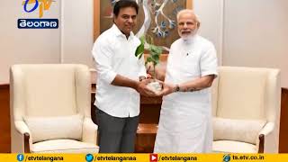 Minister KTR Meets PM Modi | briefs on Pending Issues in Telangana