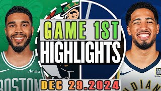 Boston Celtics VS Indiana Pacers GAME 1ST Highlights Dec 29,2024 NBA Season 2024-25