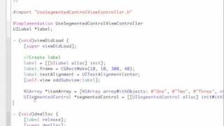 How to Use The UISegmentedControl