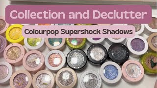 Swatch with Me! Collection and Declutter - Colourpop Super Shock Shadows