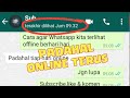 Cara agar Whatsapp kita terlihat offline berhari hari padahal online terus | last seen WhatsApp