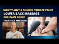 How to do a Lower Back Trigger Points Massage for PAIN RELIEF! | MarkPerrenJones.com