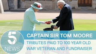 Captain Sir Tom Moore dies aged 100, Queen pays tribute to war veteran and fundraiser | 5 News