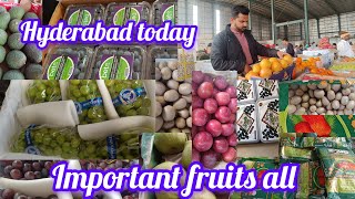 🥝🥑🍓🍎🍇#today #batasingaram  fruit market #telangana #hyderabad