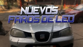 INSTALANDO FAROS LED SEAT IBIZA 6L | JRH VLOGS