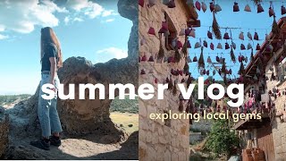 summer vlog | exploring caves \u0026 open air sculptures