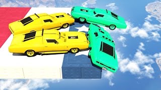 MILE HIGH HEAVY CAR DERBY! (GTA 5 Funny Moments)