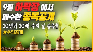 9월 하락장에서 매수했던 종목들 공개, 앞으로 10년동안 가져갈 종목들, 미주부 보유 종목공개, 수익공개(ft. 4차산업혁명에 내 투자금 10배로 만들어줄 종목들)