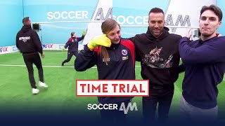 TWO near Top Bins?! 🔥 Can Calum Best reach the leader board? Soccer Am Time Trial