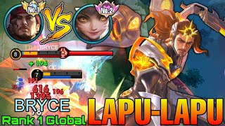 No.1 Lapu Lapu VS Supreme Wanwan - Top 1 Global Lapu Lapu by BRYCE - Mobile Legends