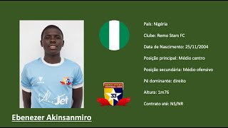 Ebenezer Akinsanmiro (Nigeria | Remo Stars) footage vs Fiorentina U18 [w/ Alex Transfiguration FA]