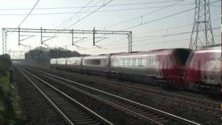 221105 and 221109 on 1S44, 08:20, Birmingham New Street - Edinburgh