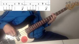 Heroes   David Bowie bass cover with TABS