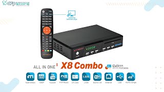 GTMEDIA X8 Combo FULL HD DVB-S2X+T2/C H.265 HEVC 10bit Multistream Wifi