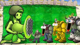 Girl Gatling Pea Vs All Zombies Vs Giga Gargantuar Vs Dr Zomboss Plants Vs Zombies Battlez