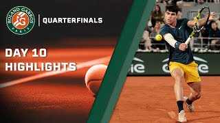 French Open quarterfinals: Highlights from Day 10 | NBC Sports