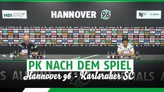 PK nach dem Spiel | Hannover 96 -  Karlsruher SC
