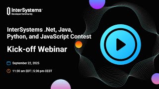 Kick-off Webinar for InterSystems External Languages Contest