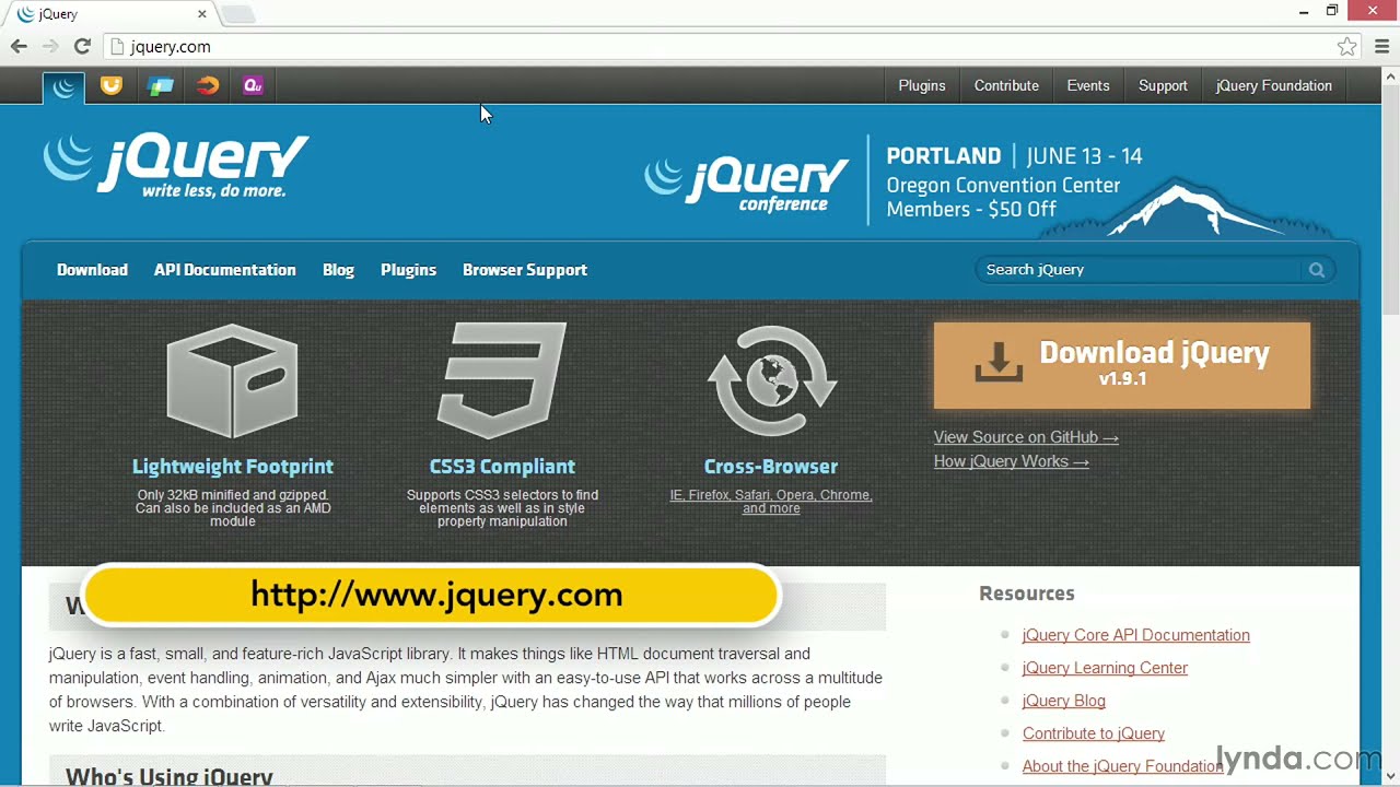 JQuery Tutorial - Downloading And Installing JQuery - YouTube