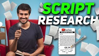 How to Research Like @dhruvrathee | Script Like Dhruv Rathee
