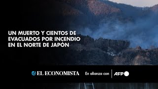 Un muerto y cientos de evacuados por incendio en el norte de Japón