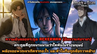 ไททันภาคสุดท้าย ความลับของตระกูลแอคเคอร์แมน มือขวาของราชาไททัน ทำไมมิคาสะถึงชอบปวดหัว  || DD