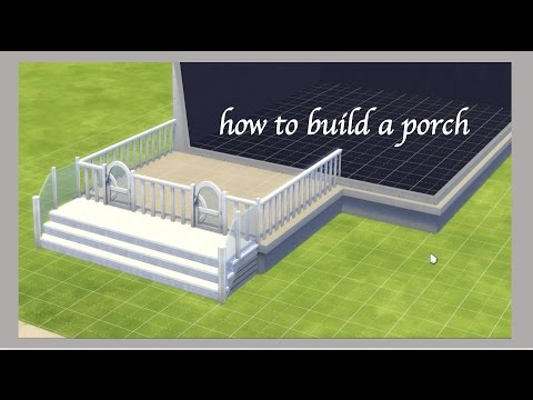 HOW TO: build a porch on Sims 4 HOW TO: build a porch on Sims 4