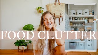 FOOD CLUTTER | Minimalist Pantry Declutter & Organize | Pantry Tour (making a minimalist home Ep. 4)