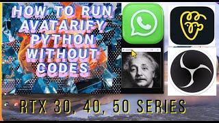 How to run Avatarify Python without codes
